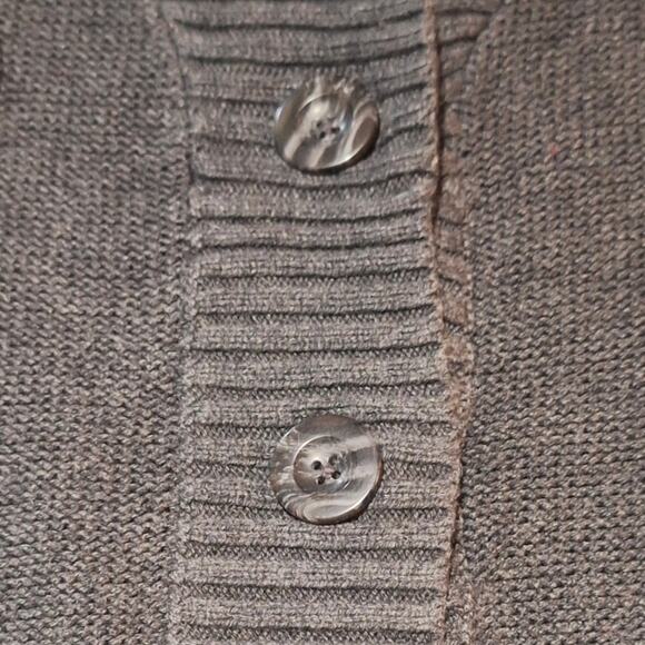 Gap Sweater Women's Large Long Short Sleeve Cardigan Dark Academia Classic Prep - Picture 3 of 8